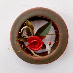 Κεραμικός κύκλος με κεραμικό τριαντάφυλλο