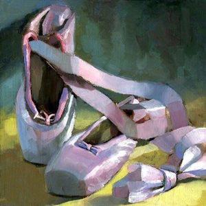 Κουτί με διακόσμηση παπουτσάκια μπαλαρίνας (15*15*6.5 εκ)