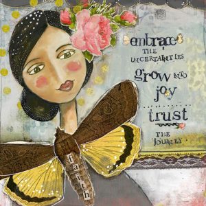 Κουτί με διακόσμηση κοπέλα με μήνυμα