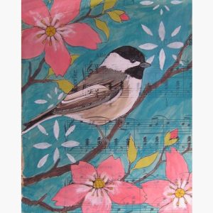 Κουτί με διακόσμηση πουλάκι